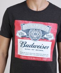 Camiseta-Masculina-Budweiser-Manga-Curta-Gola-Careca-Cinza-Mescla-Escuro-9734784-Cinza_Mescla_Escuro_4