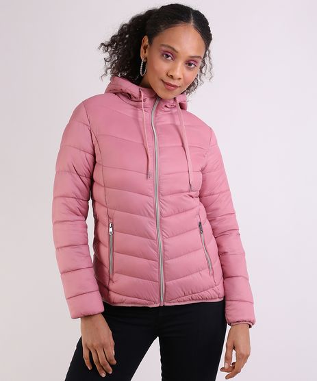jaqueta de fibra feminina