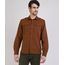 Camisa-de-Sarja-Masculina-Tradicional-com-Bolsos-Manga-Longa-Marrom-9809556-Marrom_1