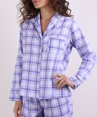 Pijama-Feminino-Estampado-Xadrez-Manga-Longa-Azul-9952278-Azul_3