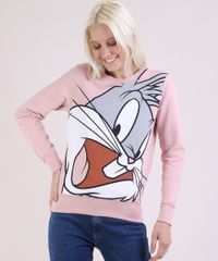 Blusao-de-Moletom-Feminino-Pernalonga-Decote-Redondo-Rosa-Claro-9952297-Rosa_Claro_1