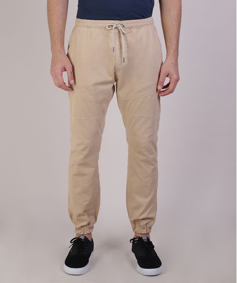 calça de sarja masculina jogger