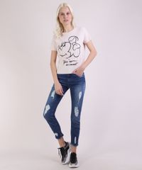 Blusa-Feminina-Canelada-Minnie-Mouse-Manga-Curta-Decote-Redondo-Rosa-Claro-9953448-Rosa_Claro_3