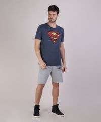 Camiseta-Masculina-Super-Homem-Manga-Curta-Gola-Careca-Cinza-Mescla-Escuro-9719810-Cinza_Mescla_Escuro_3