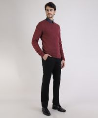 Sueter-Masculino-em-Trico-Manga-Longa-Gola-Careca-Vinho-9786700-Vinho_3