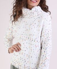 Sueter-de-Trico-Feminino-Estampado-de-Poa-Gola-Alta-Off-White-9799602-Off_White_5