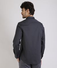 Camisa-Masculina-Comfort-Estampada-Mini-Print-Resistente-a-Agua-Manga-Longa-Chumbo-9813624-Chumbo_2