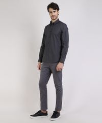 Camisa-Masculina-Comfort-Estampada-Mini-Print-Resistente-a-Agua-Manga-Longa-Chumbo-9813624-Chumbo_3
