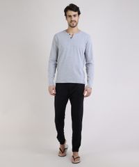 Pijama-Masculino-Manga-Longa-Gola-Portuguesa-Cinza-Mescla-9946156-Cinza_Mescla_1