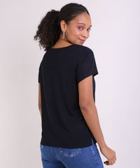 Blusa-Feminina--Glam-Day--Manga-Curta-Decote-Redondo-Preta-9946671-Preto_2