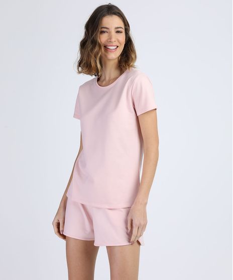 Pijama-Feminino-em-Moletom-Manga-Curta-Rosa-9952351-Rosa_1