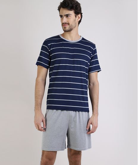 Pijama-Masculino-Lupo-Listrado-Manga-Curta-Azul-Marinho-9952876-Azul_Marinho_1