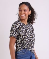 Blusa-Feminina-Estampada-Floral-Bob-Esponja-Manga-Curta-Decote-Redondo-Preto-9953447-Preto_1