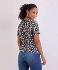 Blusa-Feminina-Estampada-Floral-Bob-Esponja-Manga-Curta-Decote-Redondo-Preto-9953447-Preto_2
