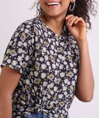 Blusa-Feminina-Estampada-Floral-Bob-Esponja-Manga-Curta-Decote-Redondo-Preto-9953447-Preto_4