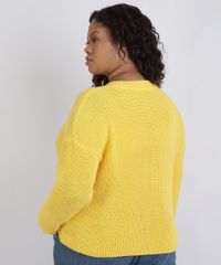 Sueter-Feminino-Plus-Size-Oversized-Decote-Redondo-Amarelo-9957759-Amarelo_2