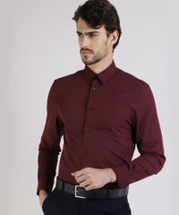 Camisa-Masculina-Comfort-com-Bolso-Manga-Longa-Vinho-8826559-Vinho_Escuro_1