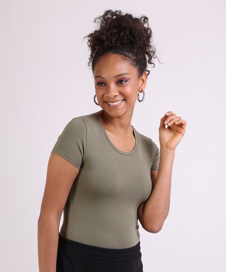 Blusa-Feminina-Basica-Manga-Curta-Decote-Redondo-Verde-Militar-1-9647678-Verde_Militar_1_1 Blusa-Feminina-Basica-Manga-Curta-Decote-Redondo-Verde-Militar-1-9647678-Verde_Militar_1_1