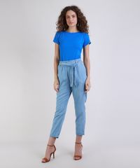 Blusa-Feminina-Basica-com-Botoes-Manga-Curta-Decote-Redondo-Azul-Royal-9717261-Azul_Royal_3