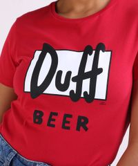 Blusa--Feminina-Duff-Beer-os-Simpsons-Manga-Curta-Decote-Redondo--Vermelho-9729916-Vermelho_4