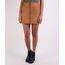 Saia-em-Suede-Feminina-Curta-com-Ziper-Marrom-Claro-9820779-Marrom_Claro_1