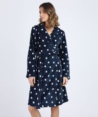 Roupao-de-Plush-Feminino-Estampado-de-Estrelas-Azul-9836391-Azul_1