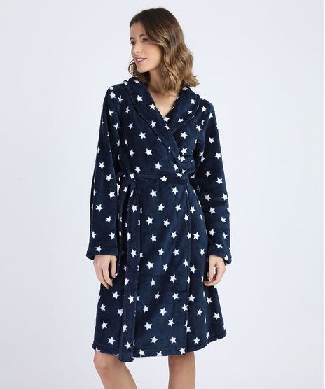Roupao-de-Plush-Feminino-Estampado-de-Estrelas-Azul-9836391-Azul_1