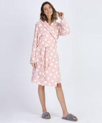Roupao-de-Plush-Feminino-Estampado-de-Poa-Rosa-9836394-Rosa_3