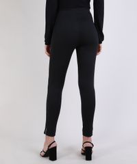 Calca-Legging-Feminina-Cintua-Alta-Estampada-Escama-de-Peixe-com-Ziper--Preta-9920847-Preto_2