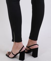 Calca-Legging-Feminina-Cintua-Alta-Estampada-Escama-de-Peixe-com-Ziper--Preta-9920847-Preto_4