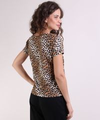 Blusa-Feminina-Estampada-Animal-Print-Onca-Manga-Curta-Bege-9942533-Bege_2