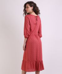 Vestido-Feminino-Midi-Estampado-de-Poa-Manga-Bufante-Vermelho-9943244-Vermelho_2