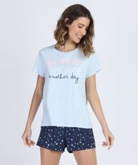 Pijama-Feminino--Go-away-come-again-another-day--Manga-Curta-Azul-Claro-9946682-Azul_Claro_1