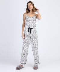 Calca-de-Pijama-Feminina-Reta-Estampada-de-Poa-com-Cordao-Off-White-9952283-Off_White_3