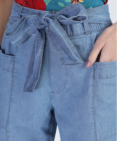 calça clochard jeans cea