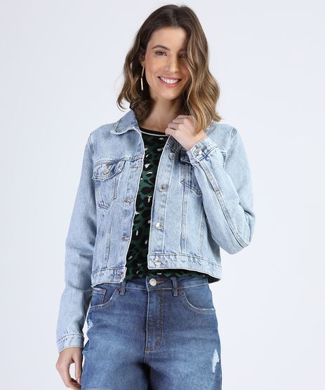 jaqueta jeans feminina c&a