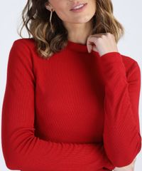 Blusa-Feminina-Canelada-Manga-Longa-Gola-Alta-Vermelho-Escuro-9943482-Vermelho_Escuro_4