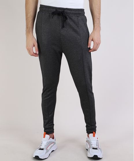Calca-de-Neoprene-Masculina-Jogger-com-Bolsos-Cinza-Mescla-Escuro-9943491-Cinza_Mescla_Escuro_1