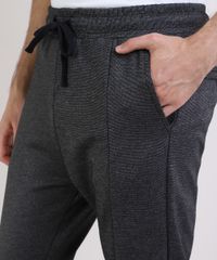 Calca-de-Neoprene-Masculina-Jogger-com-Bolsos-Cinza-Mescla-Escuro-9943491-Cinza_Mescla_Escuro_4