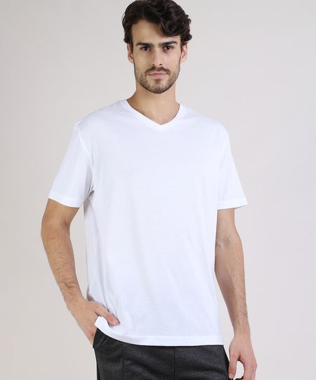 Camiseta-Masculina-Basica-Manga-Curta-Gola-V-Branco-9944202-Branco_1
