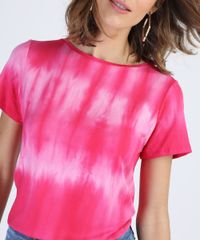Blusa-Feminina-Estampada-Tie-Dye-Manga-Curta-Decote-Redondo-Pink-9949392-Pink_4