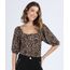 Blusa-Feminina-Estampada-Animal-Print-Onca-Manga-Bufante-Decote-Reto-Bege-9952219-Bege_1