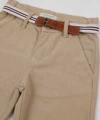 Bermuda-de-Sarja-Infantil-com-Bolsos-e-Cinto-Kaki-9944388-Kaki_3