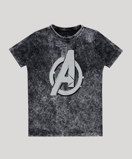 Camiseta-Juvenil-Os-Vingadores-Manga-Curta-Gola-Careca-Preto-9945199-Preto_1