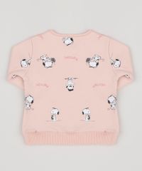 Blusao-de-Moletom-Infantil-Snoopy-Estampado-com-Botoes-Laterais-Rosa-Claro-9954372-Rosa_Claro_2