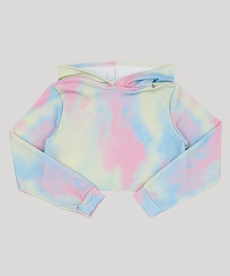 Blusao-de-Moletom-Juvenil-Cropped-Estampado-Tie-Dye-com-Capuz-Rosa-9954973-Rosa_1