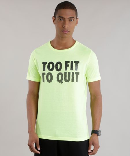 Camiseta-Ace--Too-Fit-To-Quit--Amarelo-Neon-8694777-Amarelo_Neon_1