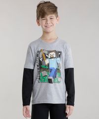 Camiseta-Minecraft-Cinza-Mescla-8662362-Cinza_Mescla_1
