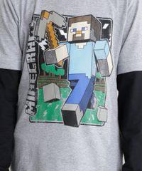 Camiseta-Minecraft-Cinza-Mescla-8662362-Cinza_Mescla_4