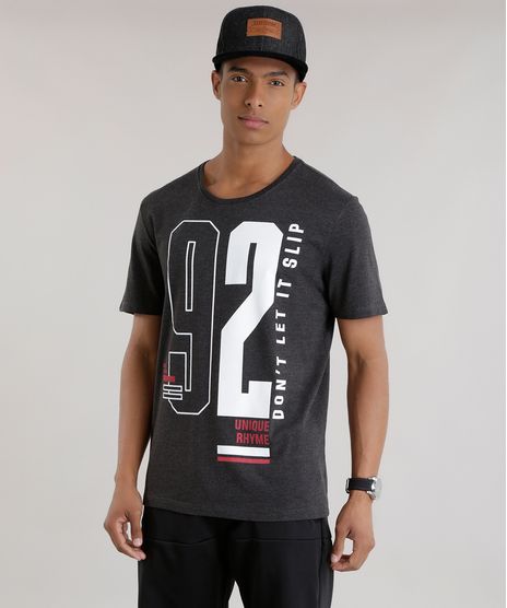 Camiseta--Unique-Rhyme--Cinza-Mescla-Escuro-8659406-Cinza_Mescla_Escuro_1